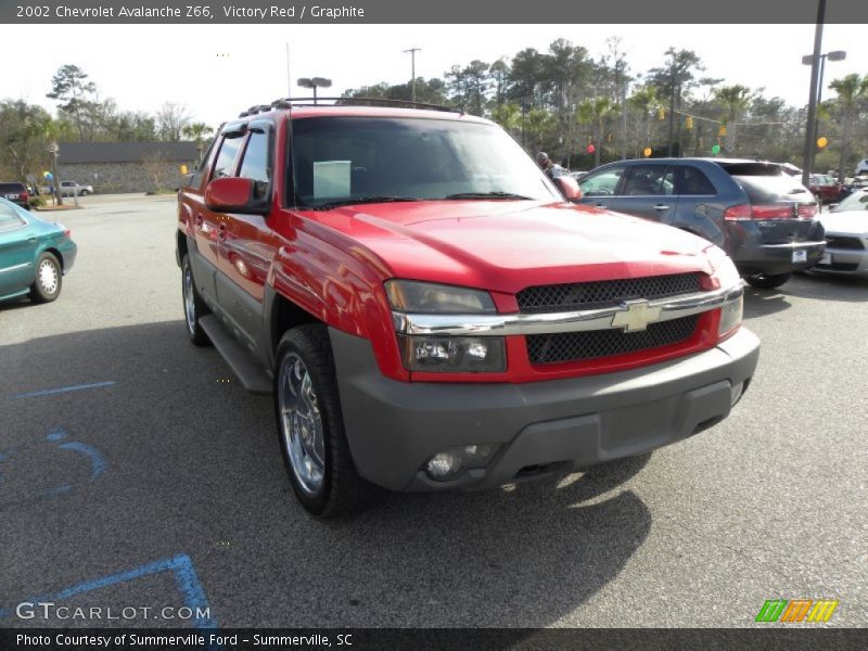 Victory Red / Graphite 2002 Chevrolet Avalanche Z66