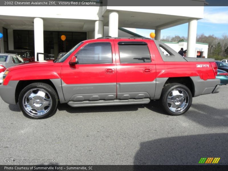 Victory Red / Graphite 2002 Chevrolet Avalanche Z66