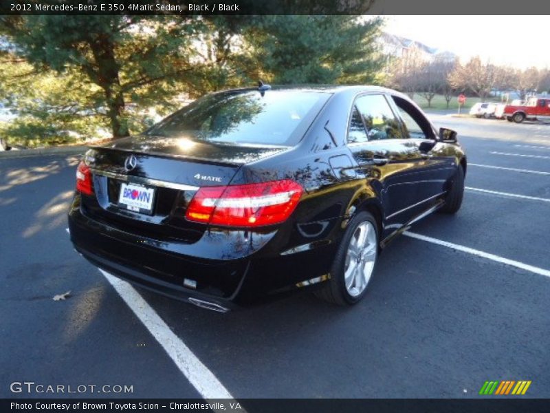 Black / Black 2012 Mercedes-Benz E 350 4Matic Sedan