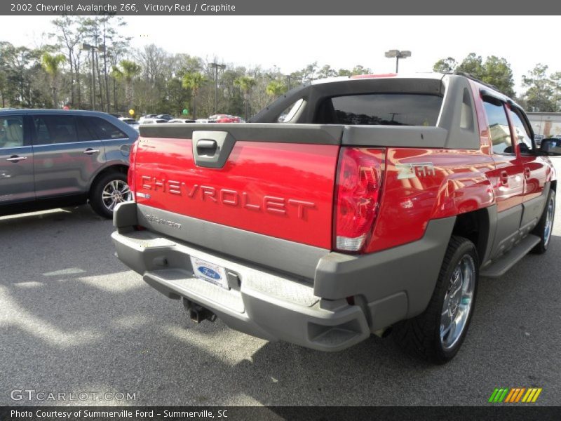 Victory Red / Graphite 2002 Chevrolet Avalanche Z66