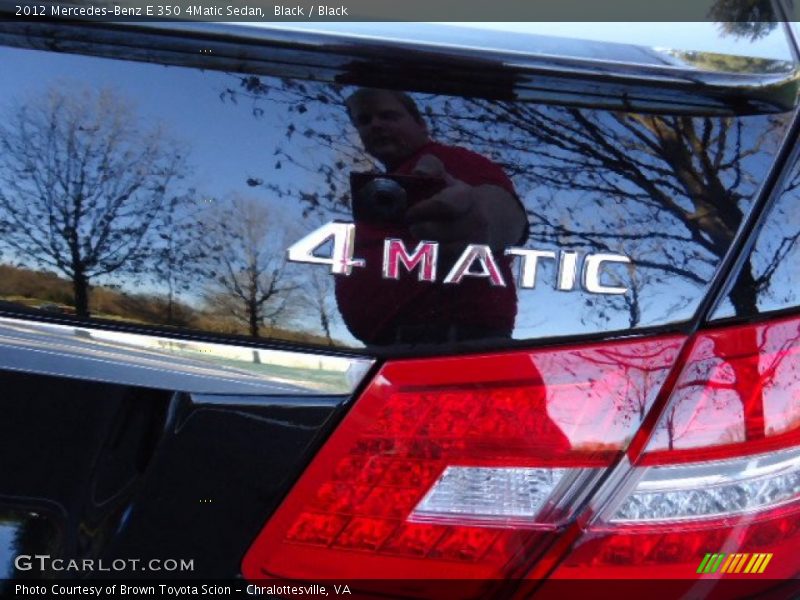Black / Black 2012 Mercedes-Benz E 350 4Matic Sedan