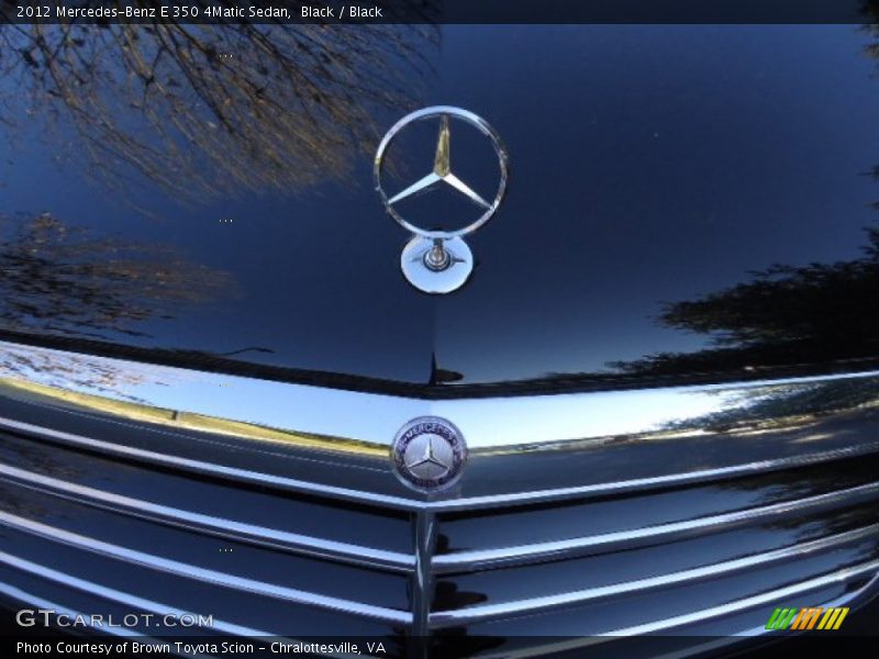 Black / Black 2012 Mercedes-Benz E 350 4Matic Sedan