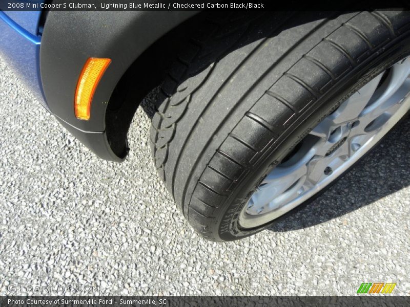 Lightning Blue Metallic / Checkered Carbon Black/Black 2008 Mini Cooper S Clubman