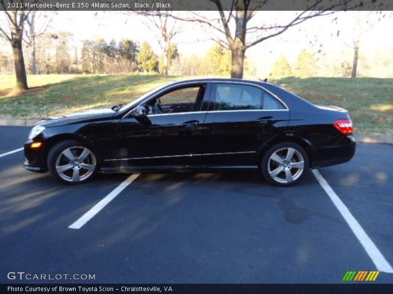 Black / Black 2011 Mercedes-Benz E 350 4Matic Sedan