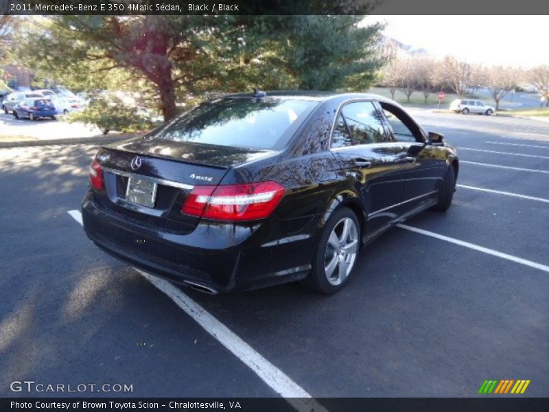 Black / Black 2011 Mercedes-Benz E 350 4Matic Sedan
