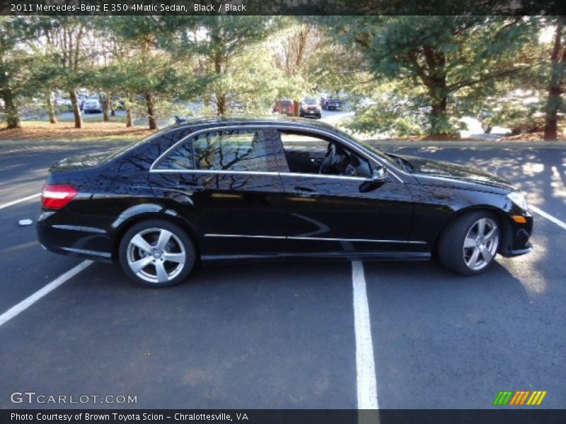 Black / Black 2011 Mercedes-Benz E 350 4Matic Sedan