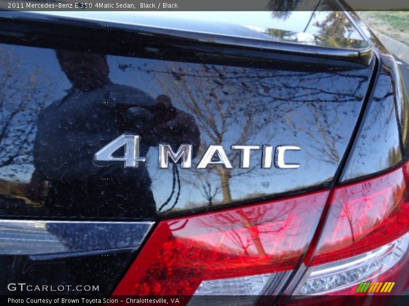 Black / Black 2011 Mercedes-Benz E 350 4Matic Sedan