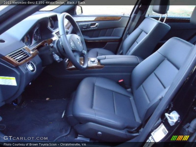 Black / Black 2011 Mercedes-Benz E 350 4Matic Sedan