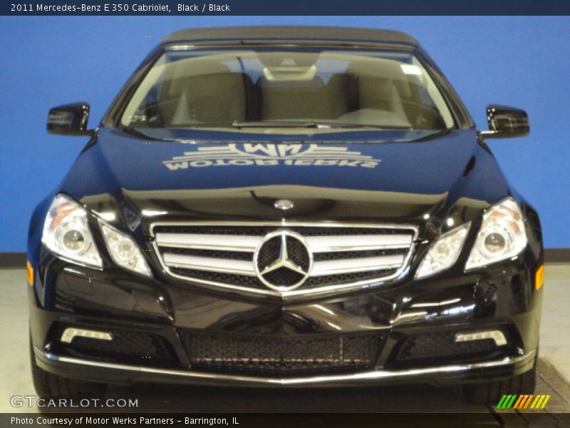 Black / Black 2011 Mercedes-Benz E 350 Cabriolet