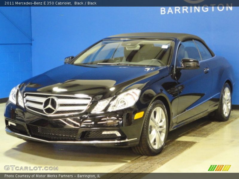 Black / Black 2011 Mercedes-Benz E 350 Cabriolet