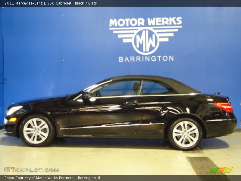 Black / Black 2011 Mercedes-Benz E 350 Cabriolet