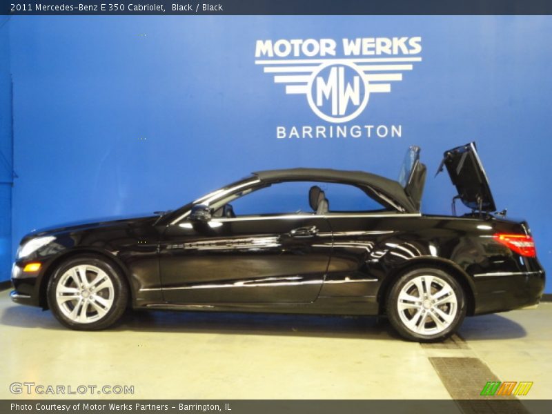 Black / Black 2011 Mercedes-Benz E 350 Cabriolet