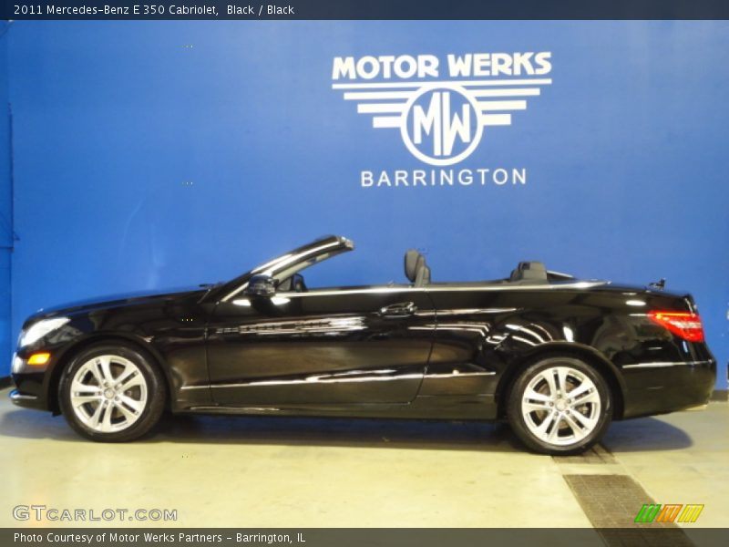 Black / Black 2011 Mercedes-Benz E 350 Cabriolet