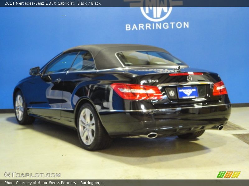Black / Black 2011 Mercedes-Benz E 350 Cabriolet
