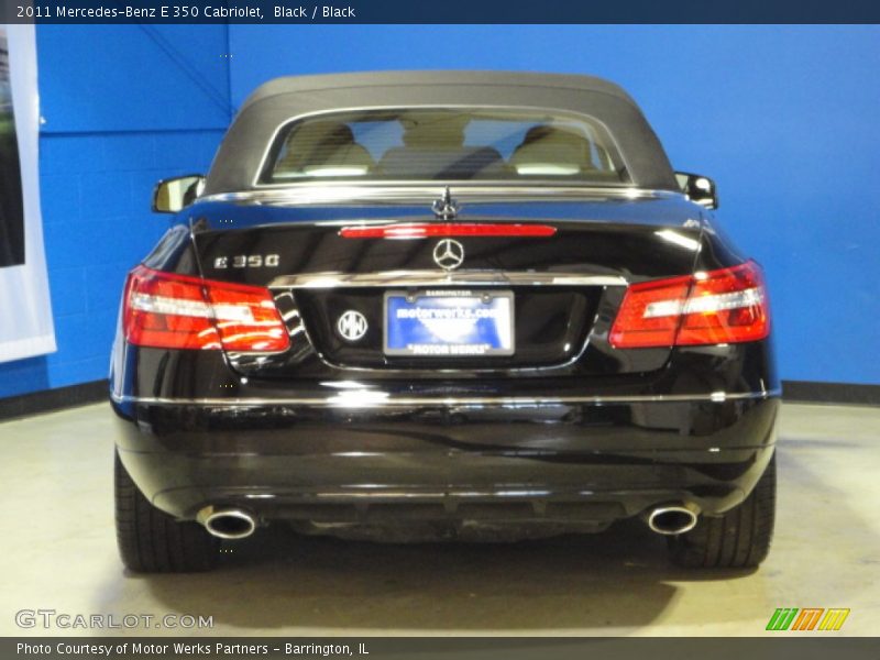 Black / Black 2011 Mercedes-Benz E 350 Cabriolet