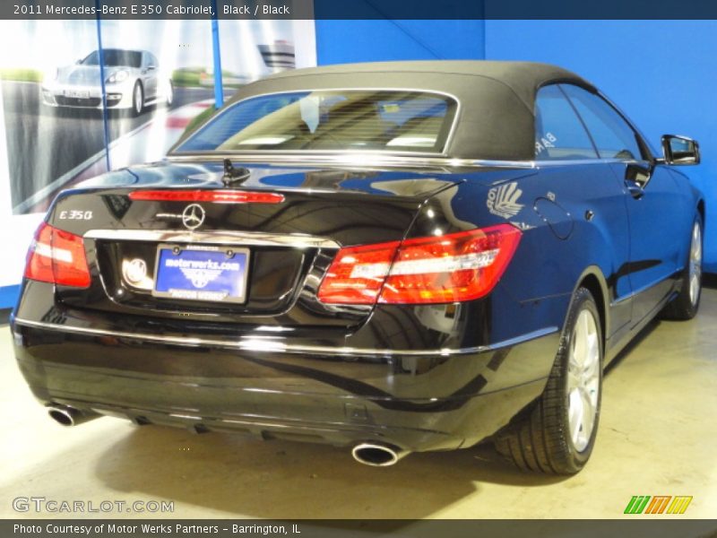Black / Black 2011 Mercedes-Benz E 350 Cabriolet