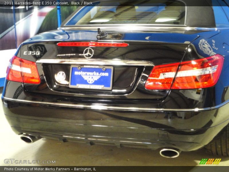 Black / Black 2011 Mercedes-Benz E 350 Cabriolet