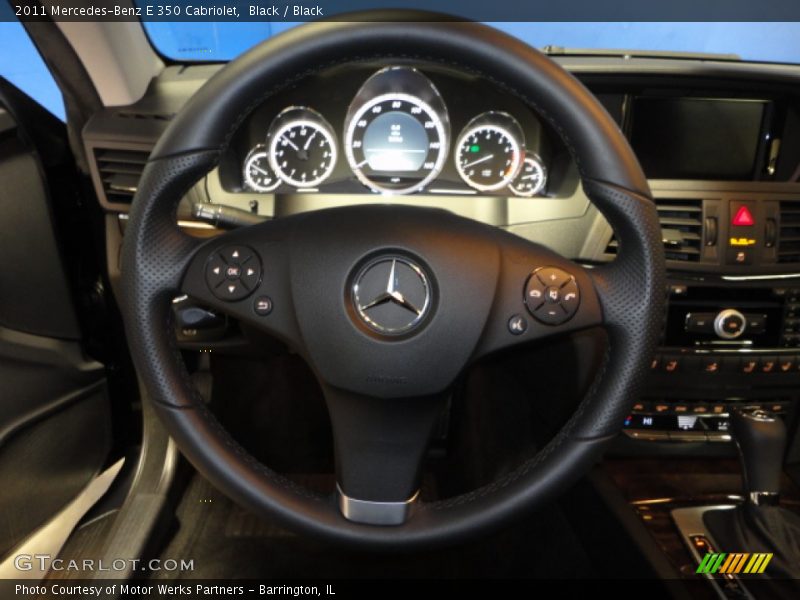 Black / Black 2011 Mercedes-Benz E 350 Cabriolet