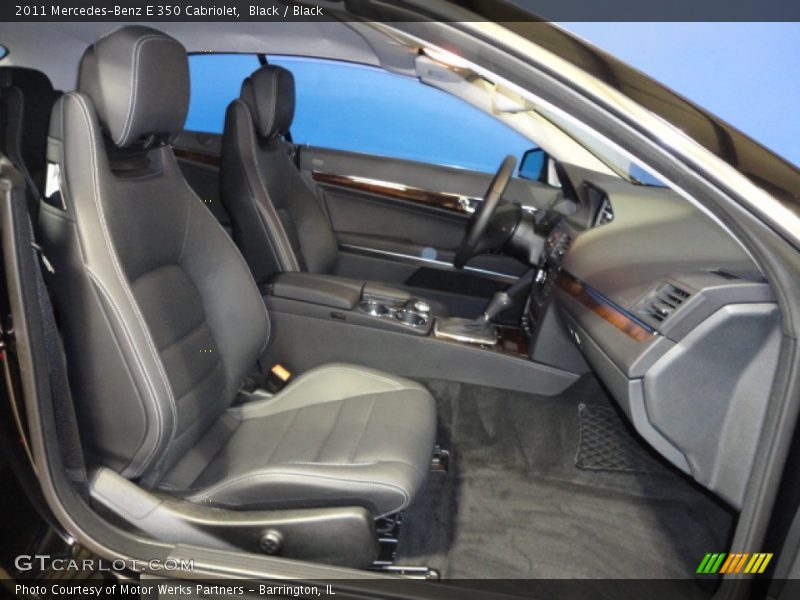Black / Black 2011 Mercedes-Benz E 350 Cabriolet