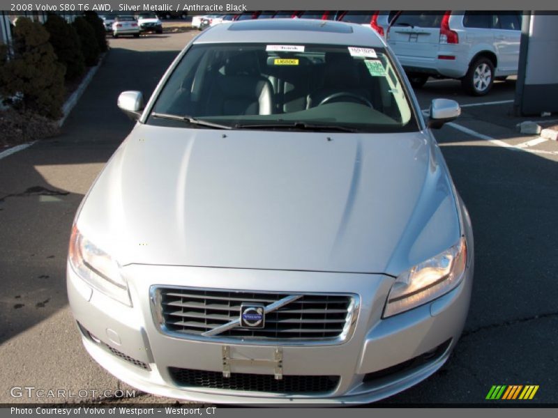 Silver Metallic / Anthracite Black 2008 Volvo S80 T6 AWD