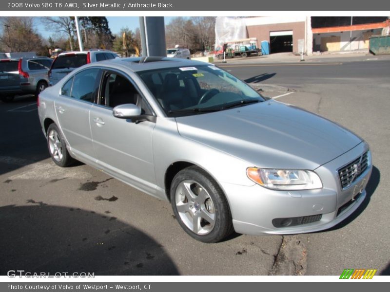 Silver Metallic / Anthracite Black 2008 Volvo S80 T6 AWD