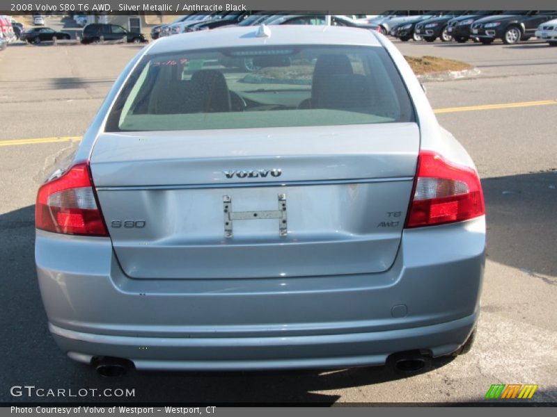 Silver Metallic / Anthracite Black 2008 Volvo S80 T6 AWD