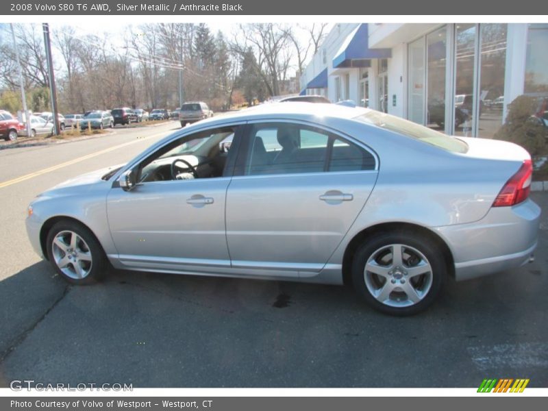 Silver Metallic / Anthracite Black 2008 Volvo S80 T6 AWD