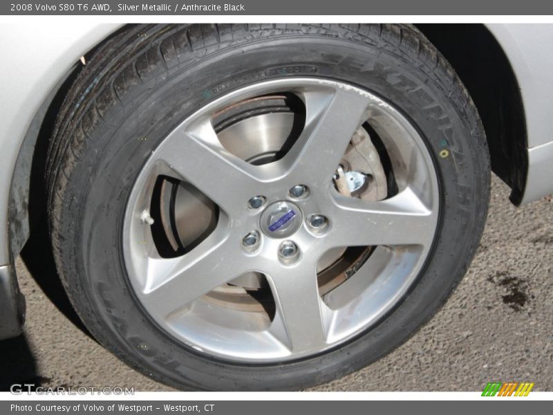 Silver Metallic / Anthracite Black 2008 Volvo S80 T6 AWD