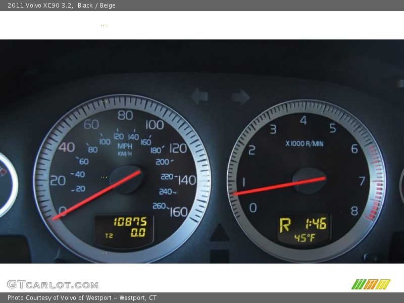 Black / Beige 2011 Volvo XC90 3.2