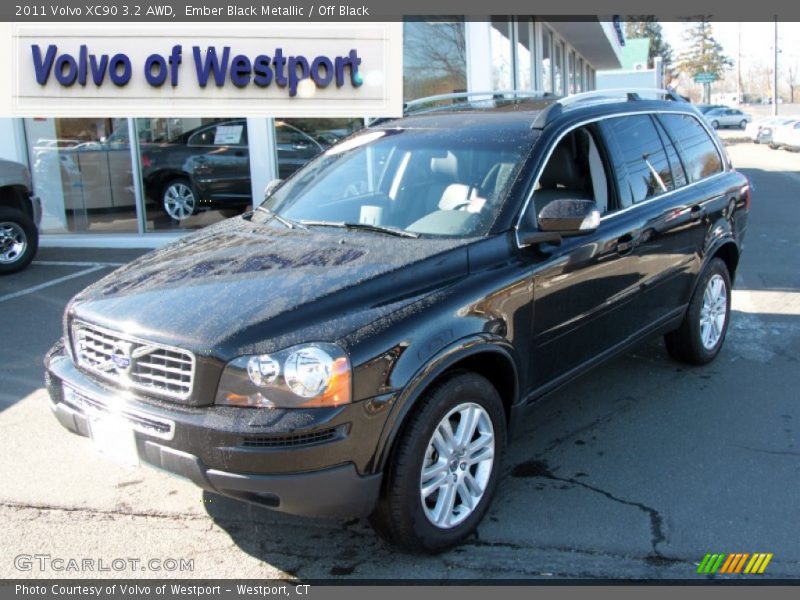 Ember Black Metallic / Off Black 2011 Volvo XC90 3.2 AWD