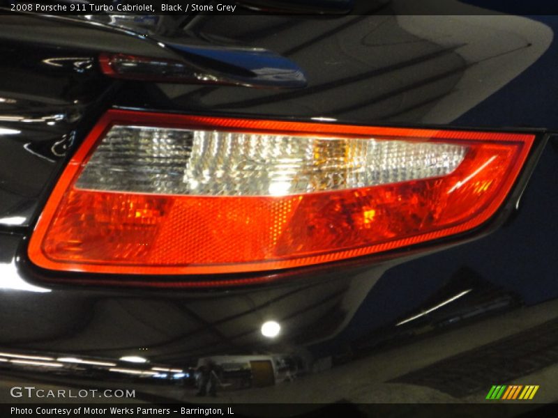 Black / Stone Grey 2008 Porsche 911 Turbo Cabriolet