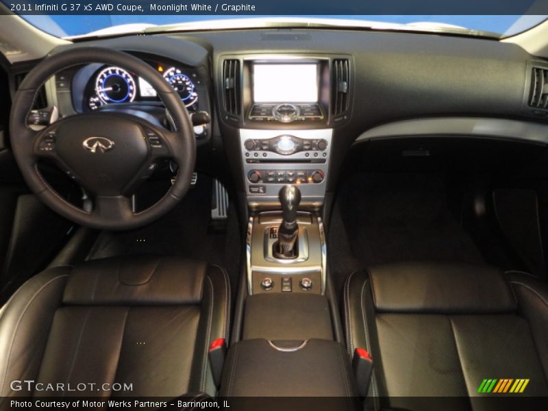 Dashboard of 2011 G 37 xS AWD Coupe