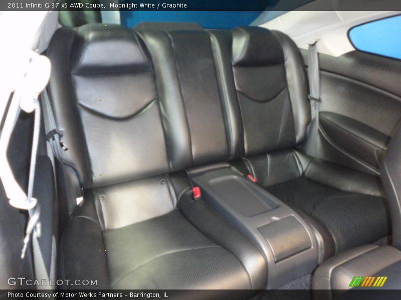 Rear Seat of 2011 G 37 xS AWD Coupe