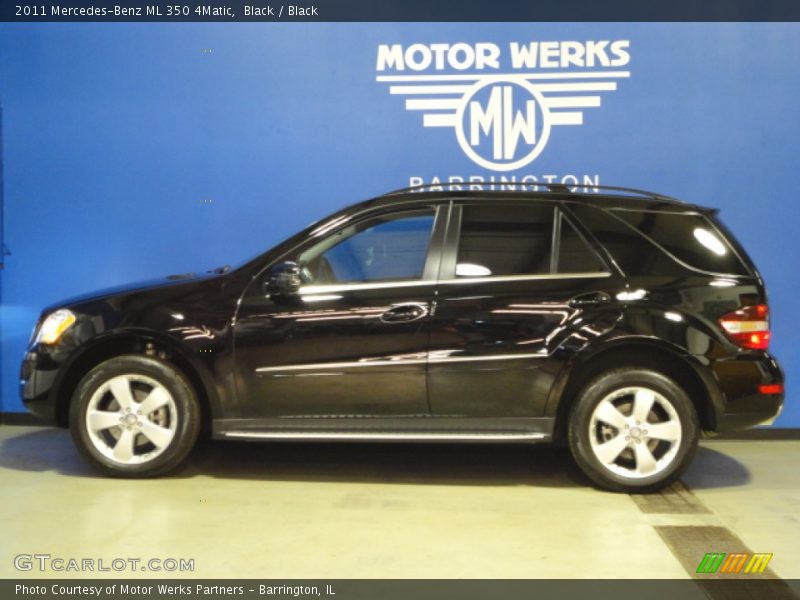 Black / Black 2011 Mercedes-Benz ML 350 4Matic