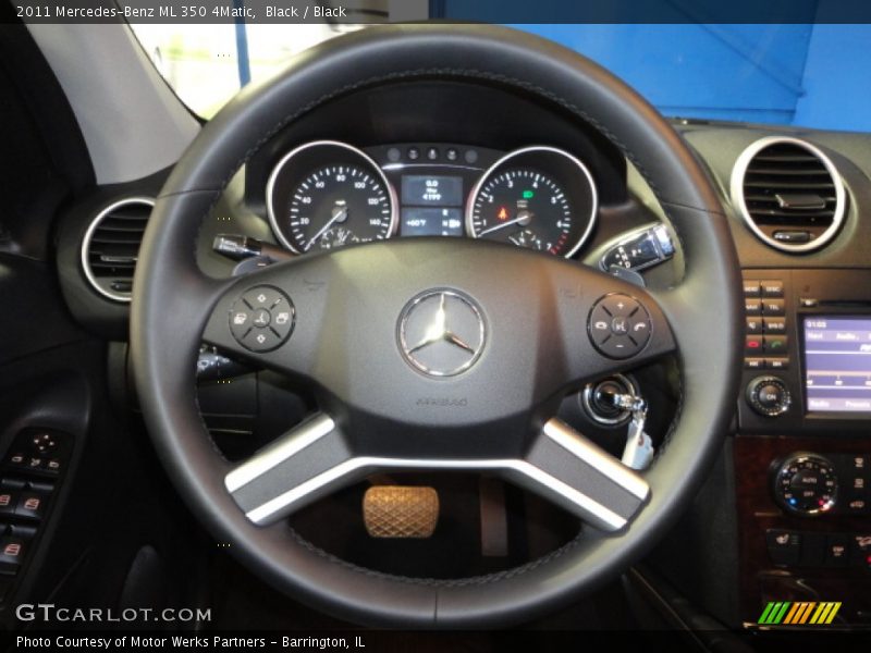 Black / Black 2011 Mercedes-Benz ML 350 4Matic