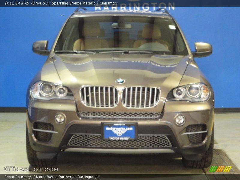 Sparkling Bronze Metallic / Cinnamon 2011 BMW X5 xDrive 50i