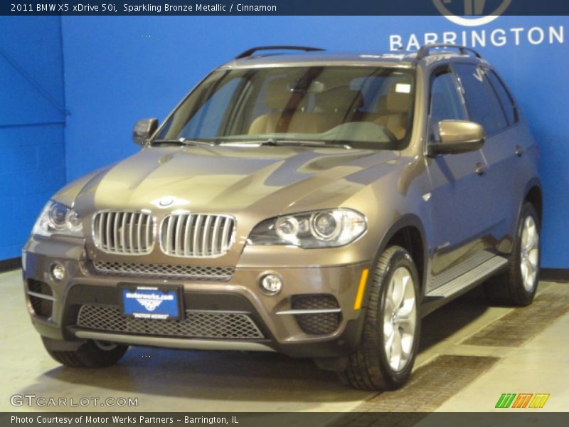 Sparkling Bronze Metallic / Cinnamon 2011 BMW X5 xDrive 50i