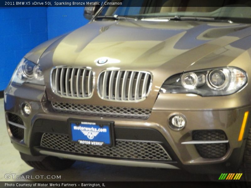 Sparkling Bronze Metallic / Cinnamon 2011 BMW X5 xDrive 50i