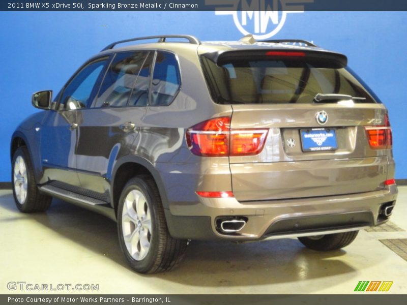 Sparkling Bronze Metallic / Cinnamon 2011 BMW X5 xDrive 50i