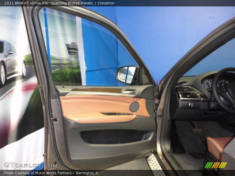 Sparkling Bronze Metallic / Cinnamon 2011 BMW X5 xDrive 50i