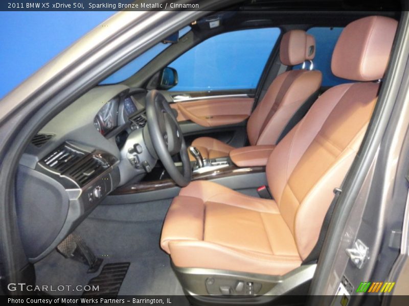 Sparkling Bronze Metallic / Cinnamon 2011 BMW X5 xDrive 50i