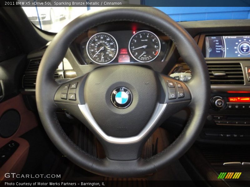 Sparkling Bronze Metallic / Cinnamon 2011 BMW X5 xDrive 50i