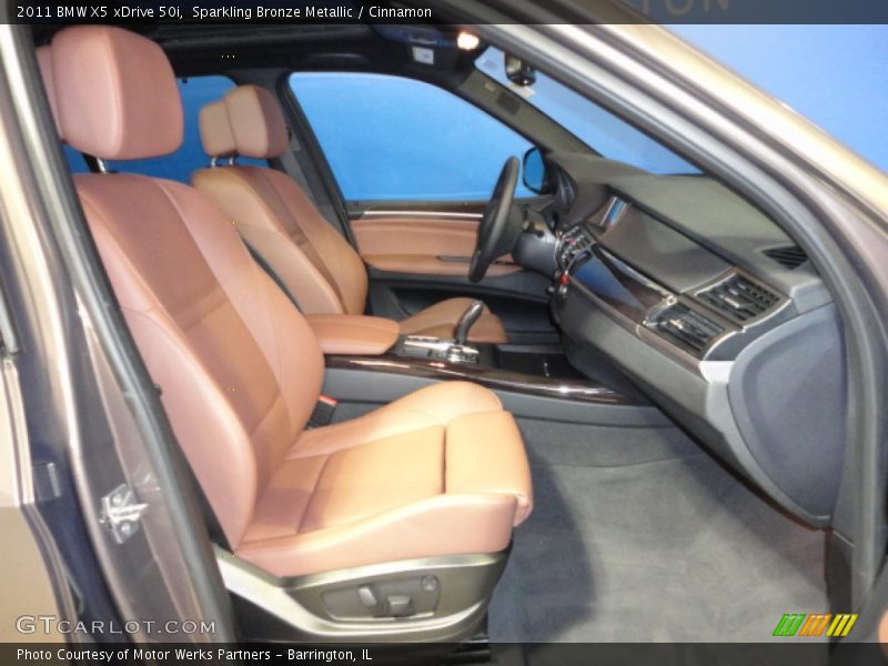 Sparkling Bronze Metallic / Cinnamon 2011 BMW X5 xDrive 50i