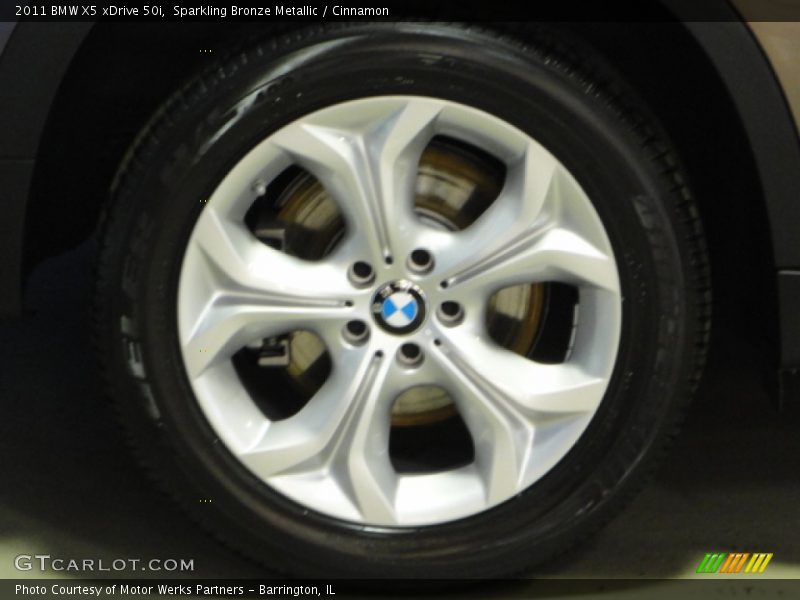 Sparkling Bronze Metallic / Cinnamon 2011 BMW X5 xDrive 50i