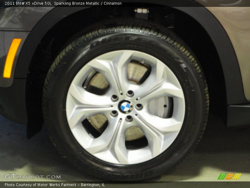 Sparkling Bronze Metallic / Cinnamon 2011 BMW X5 xDrive 50i
