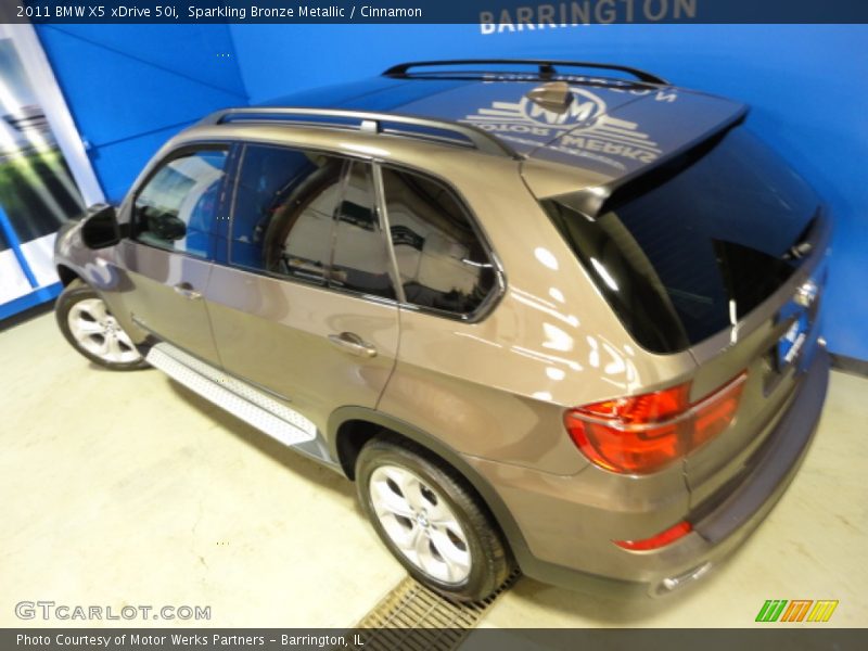 Sparkling Bronze Metallic / Cinnamon 2011 BMW X5 xDrive 50i
