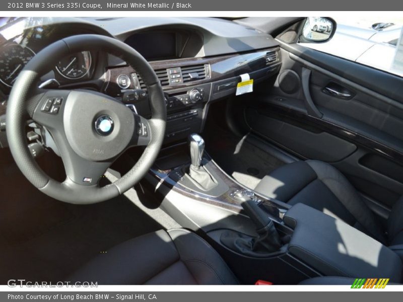 Mineral White Metallic / Black 2012 BMW 3 Series 335i Coupe