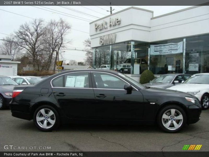 Jet Black / Black 2007 BMW 5 Series 525xi Sedan