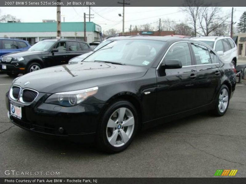 Jet Black / Black 2007 BMW 5 Series 525xi Sedan