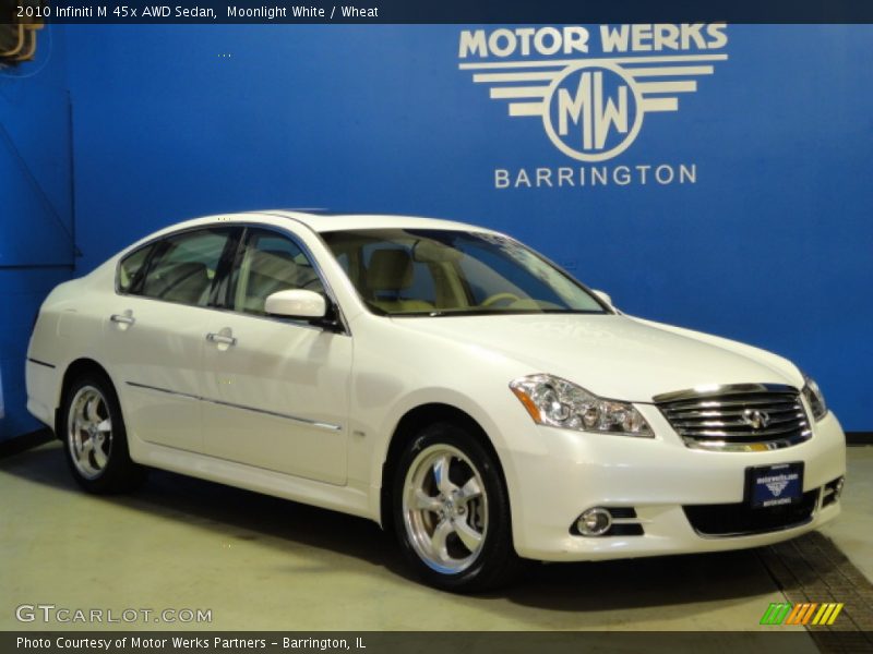 Moonlight White / Wheat 2010 Infiniti M 45x AWD Sedan